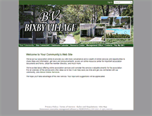 Tablet Screenshot of bixbyvillagehoa.com